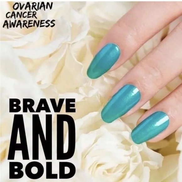 *Retired* Color Street: Brave and Bold | Teal Blue Shimmer Fall Summer Spring - Picture 6 of 10